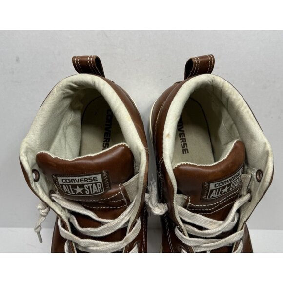 Converse Leather All-Star Chuck Taylor Street 136420C Brown Mid Top Men's Sz 11 - Picture 9 of 9
